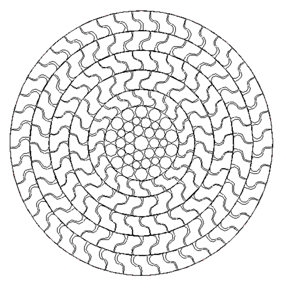Sealed steel wire rope with five‑layer Z‑shaped wires