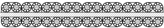 P8×4×9 flat steel wire rope for balancing