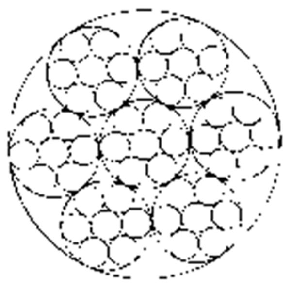 6×7‑WSC steel‑wire rope for control operation