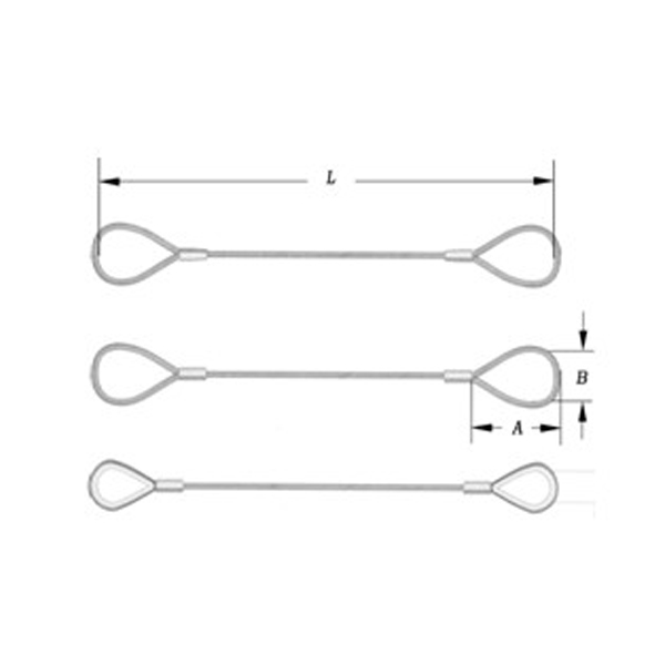 Aluminium‑alloy pressed ferrule for steel‑wire rope (steel core)