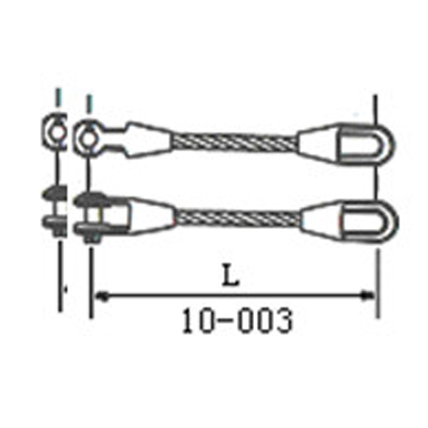 Hot‑cast and cold‑cast steel‑wire rope fittings (fibre core)
