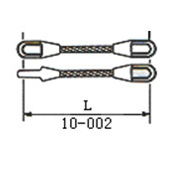 Hot‑cast and cold‑cast steel‑wire rope rigging (fibre core)